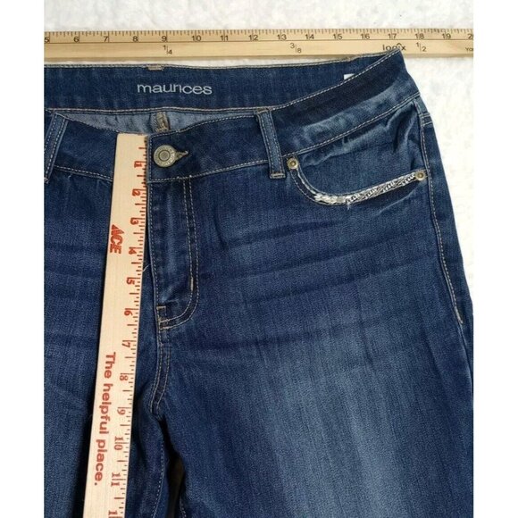 Maurice Flared Women's Jeans Size 14W Medium Wash (34x31) - Picture 3 of 7